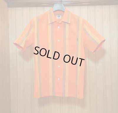 画像1: RATS/PANAMA STRIPE SHIRTS  ORANGE