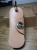 画像1: GROK LEATHER/KEY COVER MID PLANE  NATURALxGOLD (1)