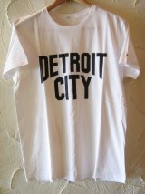 ☆SALE 50%OFF☆ AFI/DETROIT CITY PRINT T LIGHT  WHITE