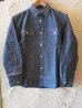 画像1: SUGAR CANE/BLUE CHAMBRAY L/S WORK SHIRTS NAVY (1)