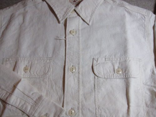 他の写真2: SUGAR CANE/WHITE CHAMBRAY L/S WORK SHIRTS WHITE(OFF) SC25678A