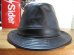 画像1: COREFIGHTER/LEATHER HAT  BLACK (1)