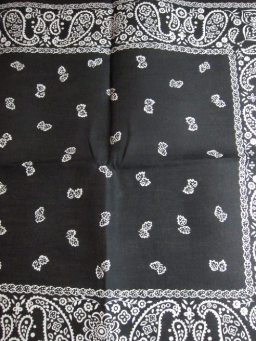 他の写真2: SPRINGS/80's DEAD STOCK BANDANA D  BLACK