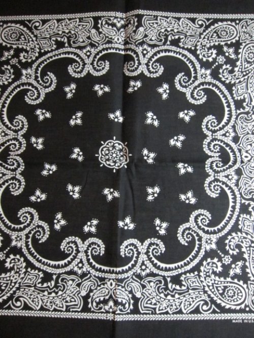 他の写真2: SPRINGS/80's DEAD STOCK BANDANA B  BLACK