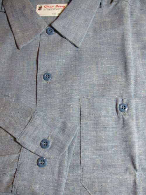 他の写真2: (DEAD STOCK) GLENN BERRY/70's CHAMBRAY SHIRTS BLUE 