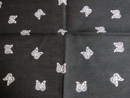 他の写真3: SPRINGS/80's DEAD STOCK BANDANA C  BLACK