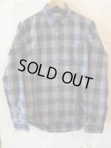 （再入荷）(SALE 40%OFF)　VINTAGE EL/BLOCK CHECK SHIRTS  GRAY