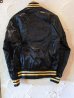 画像2: SPORTS MASTER/SATIN BASEBALL JKT  BLACKxYELLOW (2)