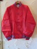 画像1: (DEAD STOCK) SPORTS MASTER/SATIN BASEBALL JKT  REDxBLUE (1)