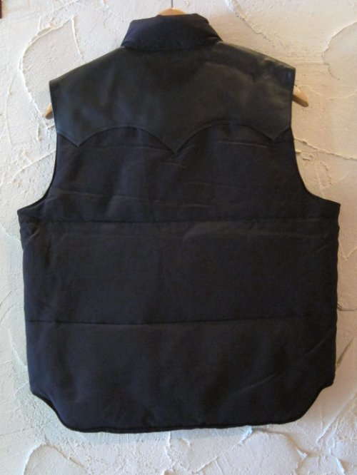 他の写真1: SUGAR CANE/LEATHER YORK DOWN VEST  BLACK