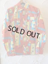 SUN SURF/ALOHA CLUB FLANNEL SHIRTS  RED