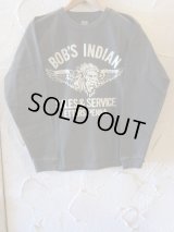 INDIAN MOTORCYCLE/BOB'S INDIAN L/S T  BLACK