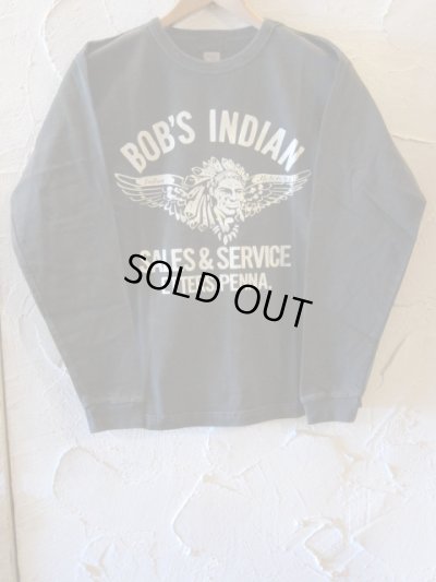 画像1: INDIAN MOTORCYCLE/BOB'S INDIAN L/S T  BLACK