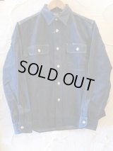 SUGAR CANE/9oz DENIM WORK SHIRTS ONEWASH