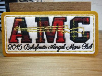 画像1: BELAFONTE/TARTAN CHECKED LETTER FELT PATCH