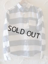 PAN HARD/RAMIE BORDER SHIRTS  NAVY