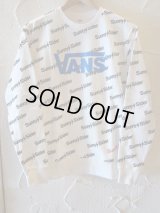 SUNNY C SIDER/VANS　SWEAT  WHITE