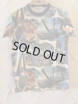 SUN SURF/COLOR PICTURE PRINT S/S T  BLUE