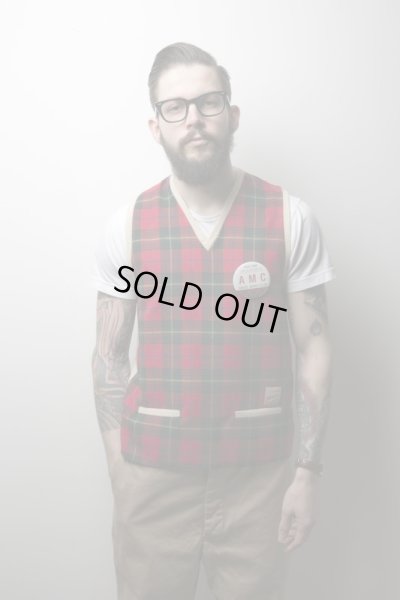 画像3: BELAFONTE/RAGTIME RIBBED KNIT PULL VEST  RED