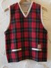 画像1: BELAFONTE/RAGTIME RIBBED KNIT PULL VEST  RED (1)