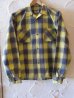 画像1: RATS/YELLOW CHECK L/S SHIRTS  YELLOW (1)