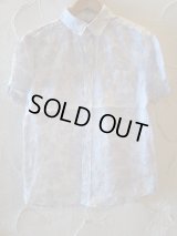 PAN HARD/RAMIE FLOWER S/S SHIRTS  WHITE