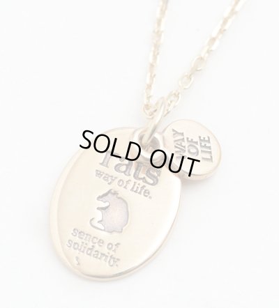 画像1: RATS/DOG TAG NECKLACE  GOLD