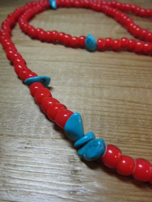 他の写真1: HAWK COMPANY/BEADS NECKLACE  RED