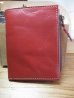 画像1: HAWK COMPANY/WASHED LEATHER　WALLET　RED (1)