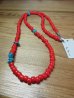 画像1: HAWK COMPANY/BEADS NECKLACE  RED (1)