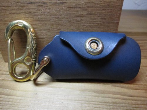 他の写真1: GROK LEATHER/KEY COVER ELECT PLANE NAVYxGOLD