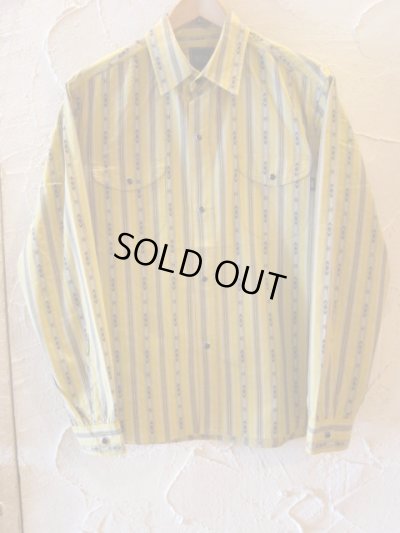 画像1: RATS/INDIAN STRIPE SHIRTS  YELLOW