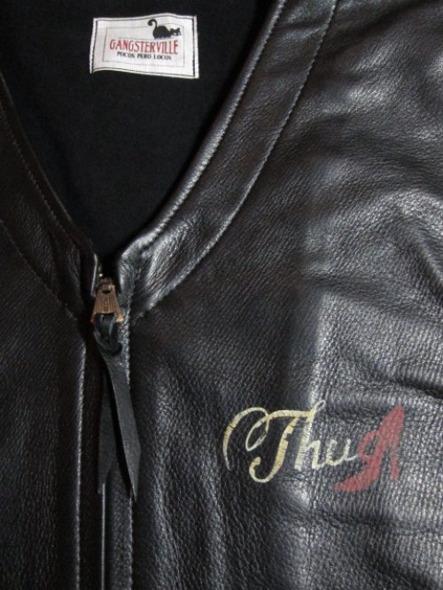 他の写真2:  GANGSTERVILLE ギャングスタービル/THUG VEST COWHIDE  BLACK