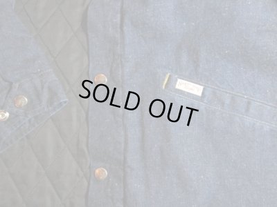 画像4: SUGAR CANE Light/11oz NEP DENIM COACH JKT WITH PADDING  NAVY