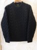 画像1: RATS/ALAN KNIT SWEATER  BLACK (1)