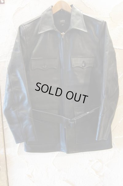 画像1: RATS/40's LEATHER COAT  BLACK