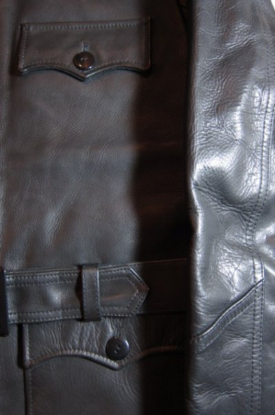 画像4: (SALE 35%OFF) RATS/40's LEATHER COAT  BLACK