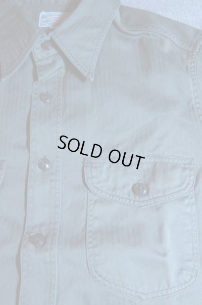 画像4: BUZZ RICKSON'S/HERRINGBONE WORK SHIRTS  OLIVE