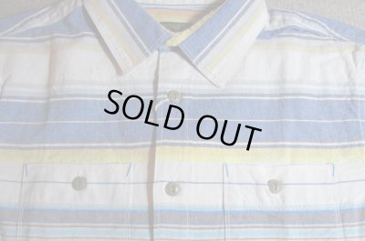 画像3: VINTAGE EL/NATIVE BORDER SHIRTS　S/S  BLUE