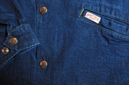 他の写真3: SUGAR CANE Light/11oz NEP DENIM COACH JKT  NAVY