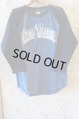 CHESWICK/3/4 BASEBALL T  NAVYxNAVY