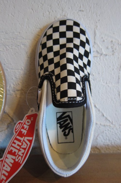 他の写真3: VANS KIDS/CLASSIC SLIP-ON BLACK＆WHITE CHECKERBOARD WHITE