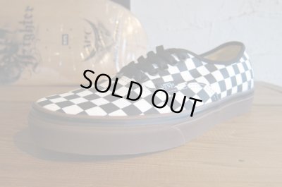 画像1: VANS/AUTHENTIC CHECKERBOARD BLACKｘWHITE