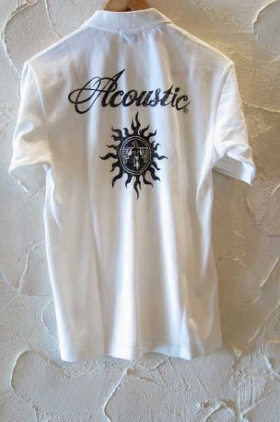 画像1: (SALE 35%OFF) ACOUSTIC/CHIEF S/S POLO WHITE