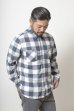 画像1: RATS/BUFFALO CHECK SHIRTS WHITEｘGRAY (1)