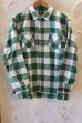 画像1: RATS/BUFFALO CHECK SHIRTS WHITEｘGREEN (1)