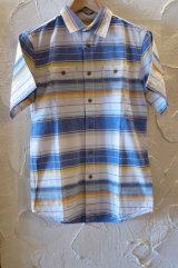 (SALE 40%OFF) VINTAGE EL/NATIVE BORDER SHIRTS　S/S  BLUE