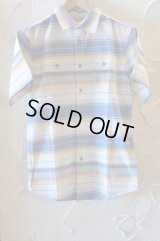 VINTAGE EL/NATIVE BORDER SHIRTS　S/S  BLUE