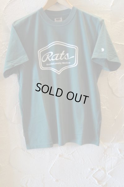 画像1: RATS/SCRIPT SIGN T  GREEN