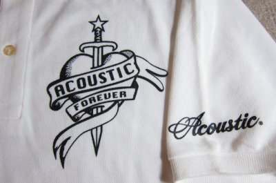 画像4: (SALE 35%OFF) ACOUSTIC/DAGGER S/S POLO  WHITE